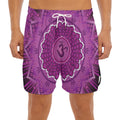 Sahasrara Chakra Mandala Print Men's Split Running Shorts