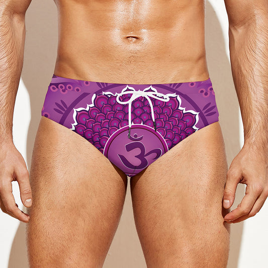 Sahasrara Chakra Mandala Print Men's Swim Briefs