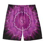 Sahasrara Chakra Mandala Print Men's Swim Trunks
