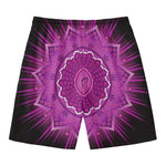 Sahasrara Chakra Mandala Print Men's Swim Trunks