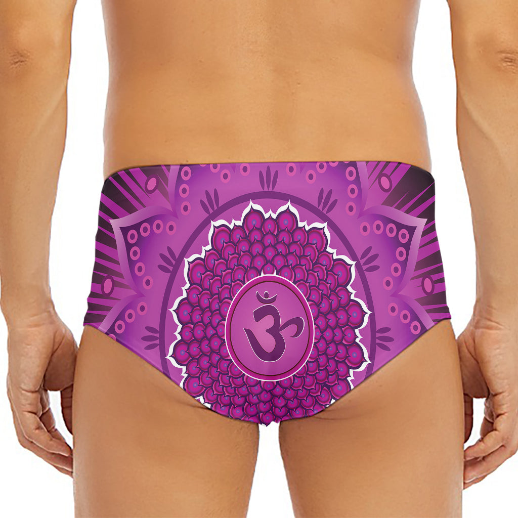 Sahasrara Chakra Mandala Print Men's Triangle Swim Briefs