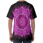 Sahasrara Chakra Mandala Print Men's Velvet T-Shirt