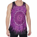 Sahasrara Chakra Mandala Print Men's Velvet Tank Top