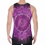 Sahasrara Chakra Mandala Print Men's Velvet Tank Top