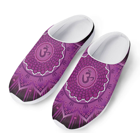 Sahasrara Chakra Mandala Print Mesh Casual Shoes