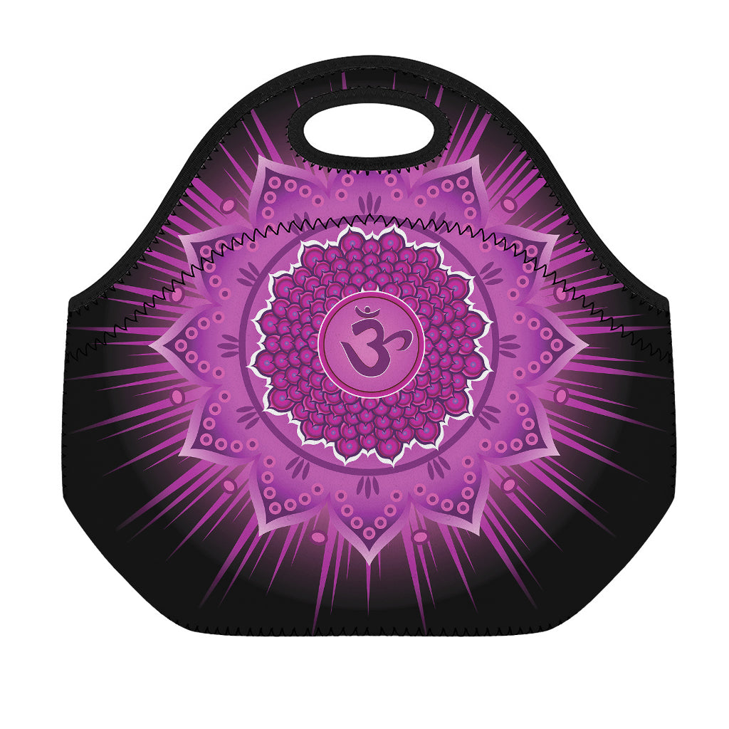 Sahasrara Chakra Mandala Print Neoprene Lunch Bag