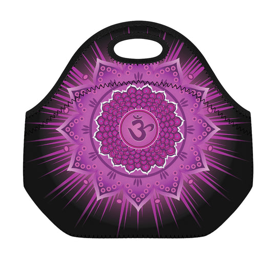 Sahasrara Chakra Mandala Print Neoprene Lunch Bag