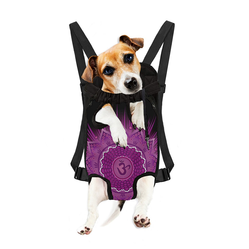 Sahasrara Chakra Mandala Print Pet Carrier Backpack
