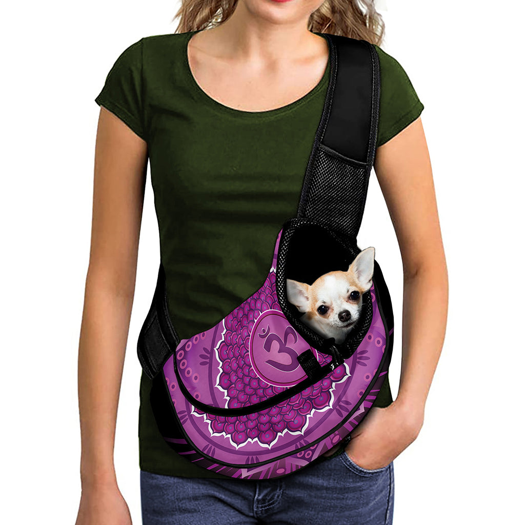 Sahasrara Chakra Mandala Print Pet Sling Carrier