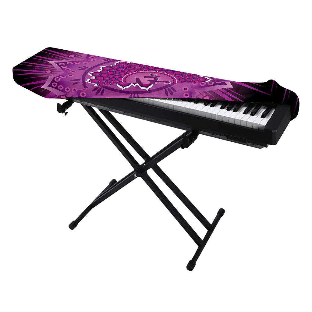 Sahasrara Chakra Mandala Print Piano Keyboard Cover