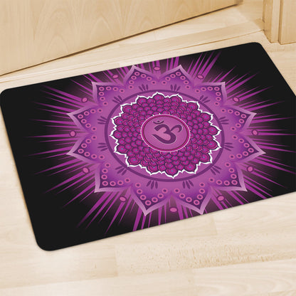 Sahasrara Chakra Mandala Print Polyester Doormat