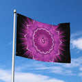 Sahasrara Chakra Mandala Print Polyester Flag