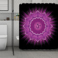 Sahasrara Chakra Mandala Print Polyester Shower Curtain