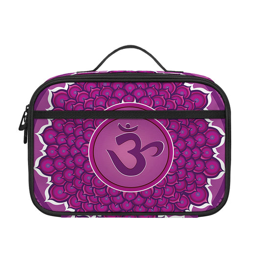 Sahasrara Chakra Mandala Print Portable Lunch Bag