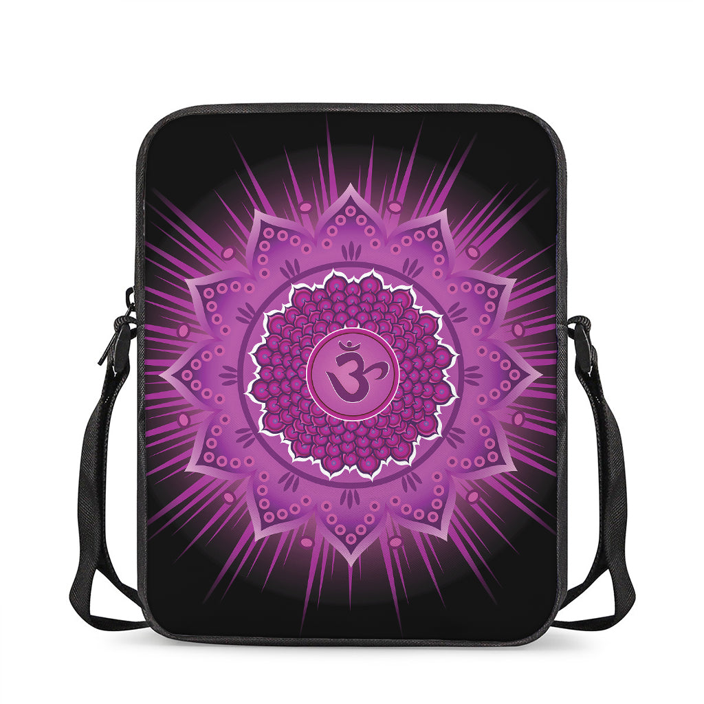 Sahasrara Chakra Mandala Print Rectangular Crossbody Bag
