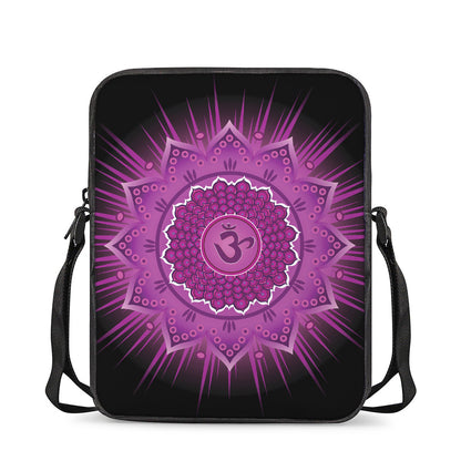 Sahasrara Chakra Mandala Print Rectangular Crossbody Bag