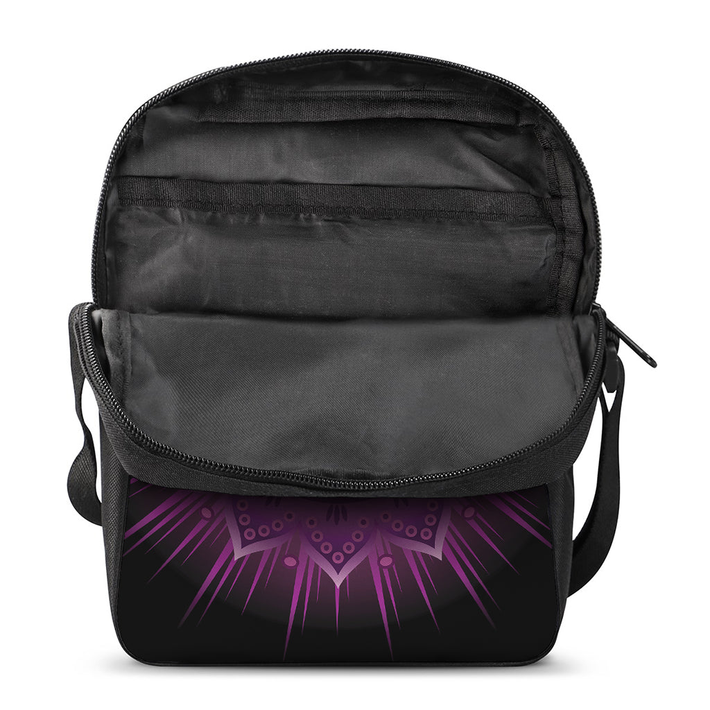 Sahasrara Chakra Mandala Print Rectangular Crossbody Bag