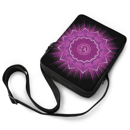 Sahasrara Chakra Mandala Print Rectangular Crossbody Bag