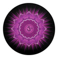 Sahasrara Chakra Mandala Print Round Blanket