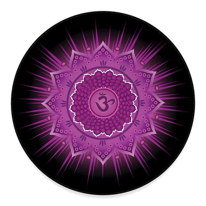 Sahasrara Chakra Mandala Print Round Floor Mat