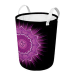 Sahasrara Chakra Mandala Print Round Laundry Basket