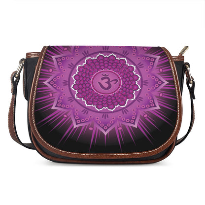 Sahasrara Chakra Mandala Print Saddle Bag