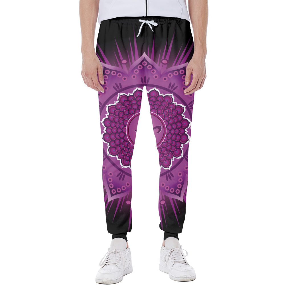 Sahasrara Chakra Mandala Print Scuba Joggers