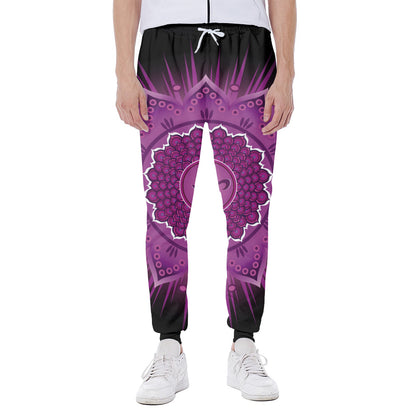 Sahasrara Chakra Mandala Print Scuba Joggers