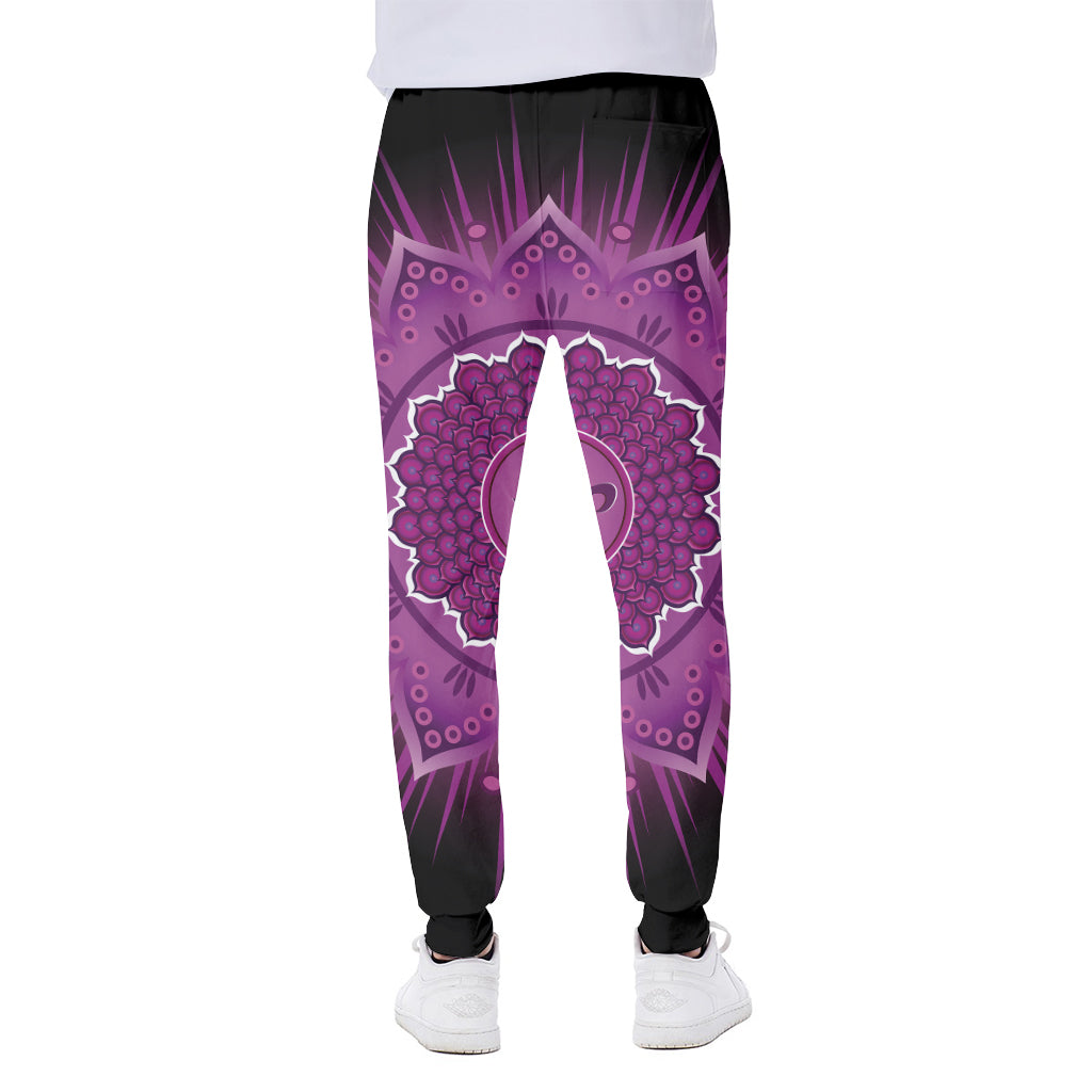 Sahasrara Chakra Mandala Print Scuba Joggers