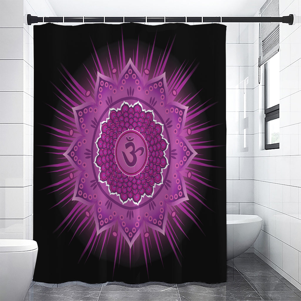 Sahasrara Chakra Mandala Print Shower Curtain