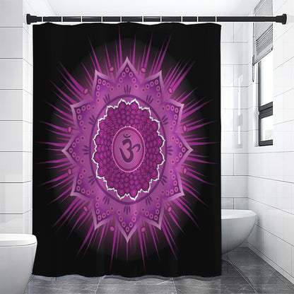 Sahasrara Chakra Mandala Print Shower Curtain