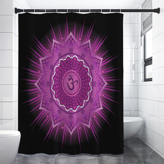 Sahasrara Chakra Mandala Print Shower Curtain