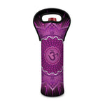 Sahasrara Chakra Mandala Print Single Neoprene Wine Tote