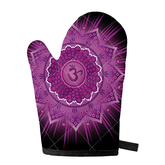 Sahasrara Chakra Mandala Print Single Oven Mitt