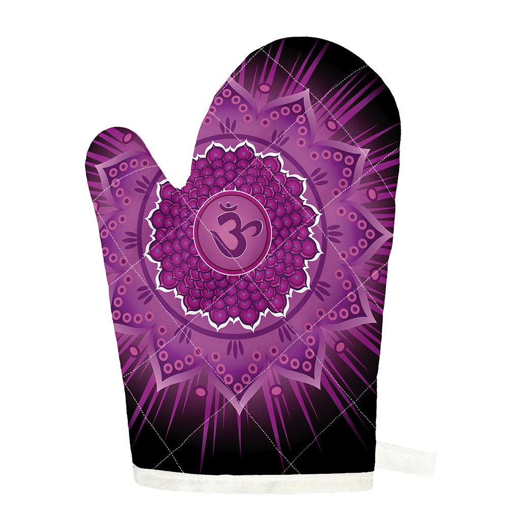 Sahasrara Chakra Mandala Print Single Oven Mitt