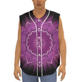 Sahasrara Chakra Mandala Print Sleeveless Baseball Jersey