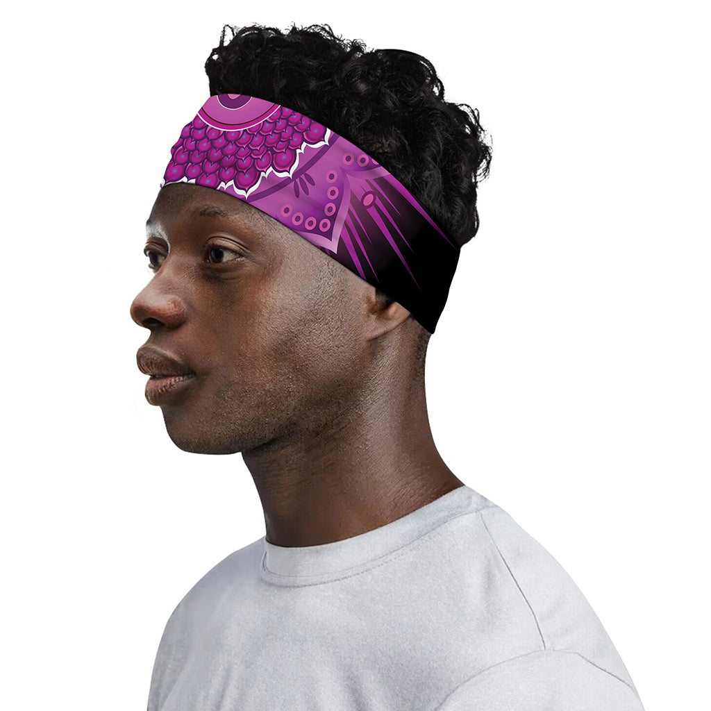 Sahasrara Chakra Mandala Print Sports Headband