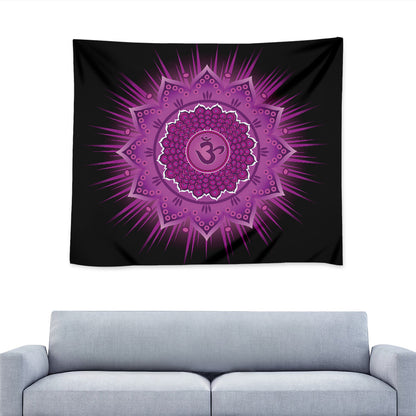 Sahasrara Chakra Mandala Print Tapestry