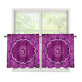 Sahasrara Chakra Mandala Print Tier Curtains