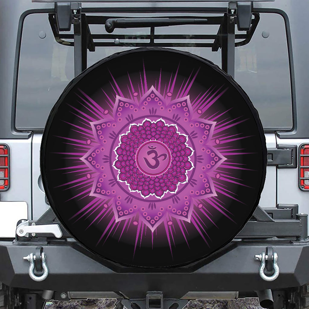 Sahasrara Chakra Mandala Print Tire Cover