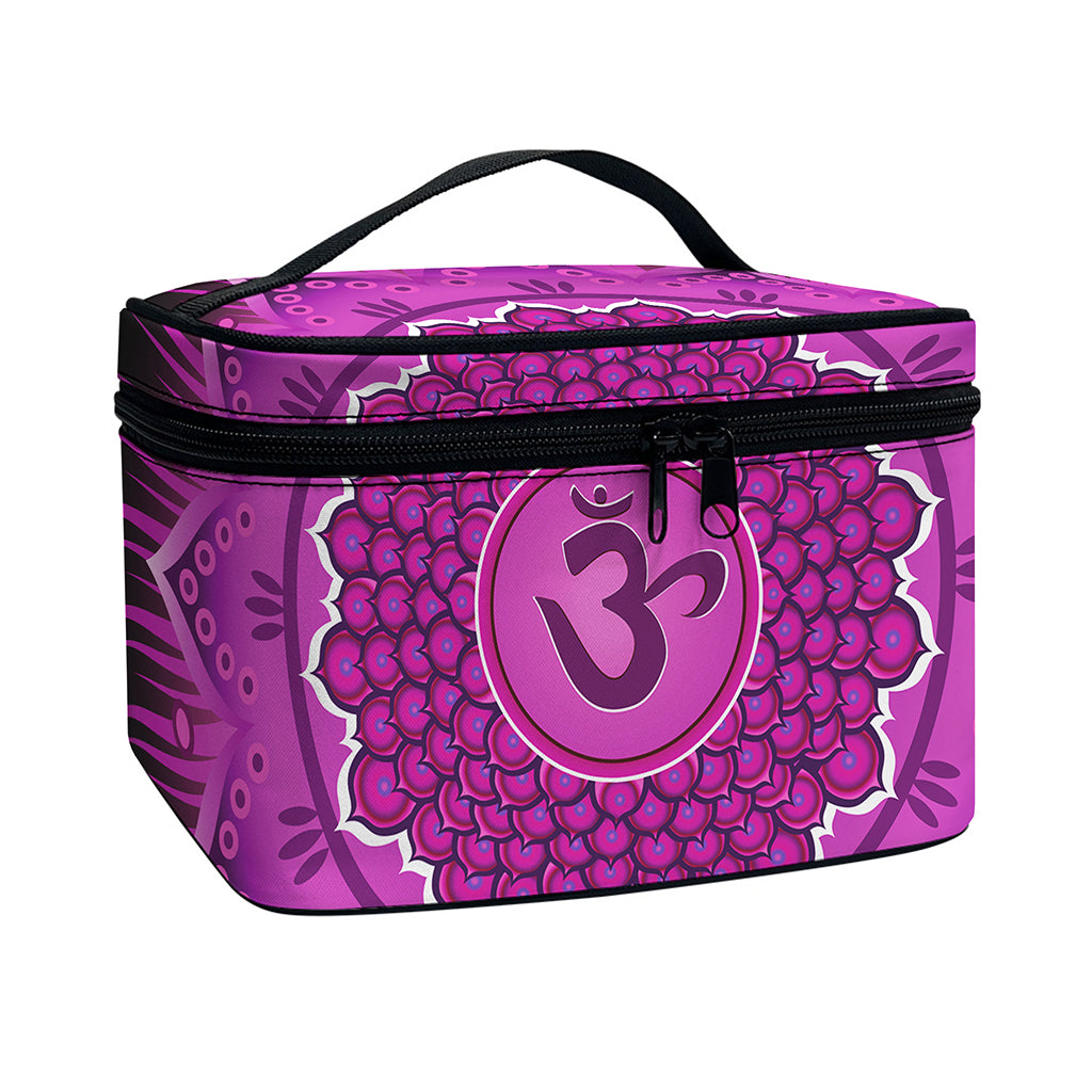 Sahasrara Chakra Mandala Print Travel Makeup Bag