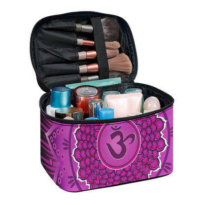 Sahasrara Chakra Mandala Print Travel Makeup Bag