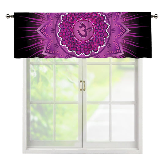 Sahasrara Chakra Mandala Print Window Valance