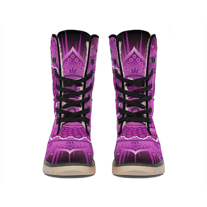 Sahasrara Chakra Mandala Print Winter Boots