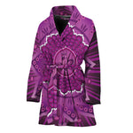 Sahasrara Chakra Mandala Print Women's Bathrobe