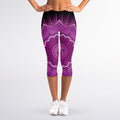 Sahasrara Chakra Mandala Print Women's Capri Leggings