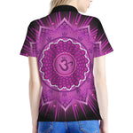 Sahasrara Chakra Mandala Print Women's Polo Shirt