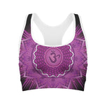 Sahasrara Chakra Mandala Print Women's Sports Bra