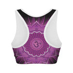 Sahasrara Chakra Mandala Print Women's Sports Bra