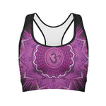 Sahasrara Chakra Mandala Print Women's Sports Bra